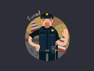 Police officer app application character flap game kids mixjam police police officer