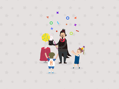 Ta-da! It's magic! app cosmic paul flap illustration kids magic magician show