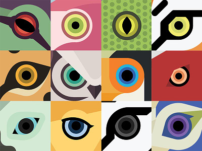 Animals Eyes animal animal eye eye illustration joyflap pop art