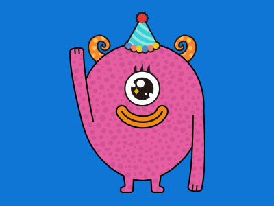 Monsticky Pink Monster app halloween joyflap kids monster monsticky pink