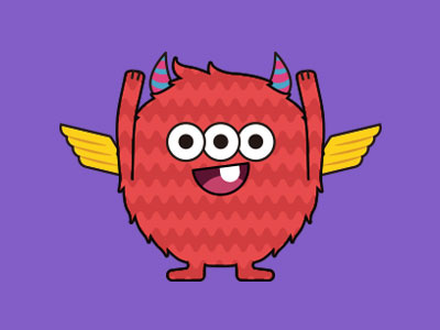 Monsticky Red Monster app halloween joyflap kids monster monsticky red