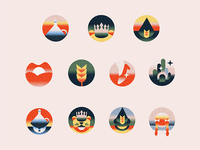 Wizard of OZ themed icons by Conlan Design on Dribbble