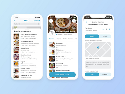 Airport Delivery airport food app food delivery ios mobile product ui ux