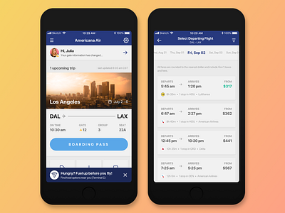 Flight Booking App app boarding pass design flight booking ios itinerary mobile mobile app travel ui ux
