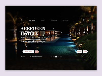 Aberdeen City Resort landing page tourism travel website