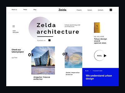 Zelda Angular Architecture blog branding website website design