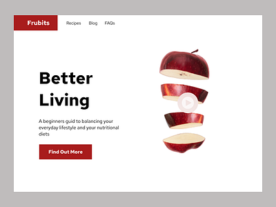 Frubits blog branding design figma fruits health and wellness lifestyle brand magazine cover product page ux website website design