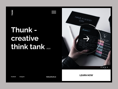 Thunk design figma magazine cover product page ui ux website website design
