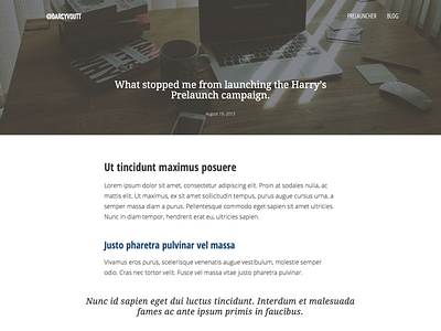 Redesigned Blog blog blog post darcy voutt redesign