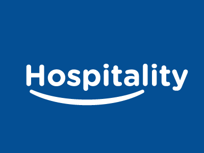 Hospitality blue hospital hospitality smile startup