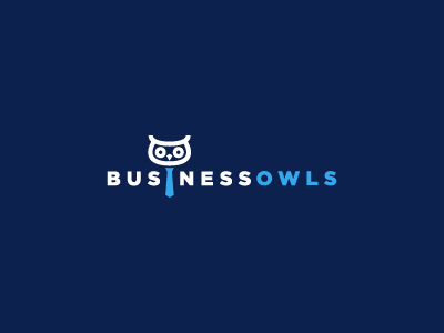 Business Owls animal blog blue business business and finance icon mascot owl tie
