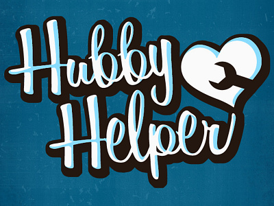 Hubby Helper Logo iphone app logo retro