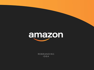 Amazon - Rebrandinf #1 branding design icon identity illustrator logo logodesign logotype minimal vector