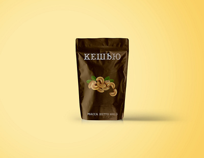 Cashew Paper Pouch Packaging design illustration illustrator packaging photoshop ui ux web