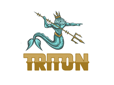 TRITON flat flatdesign graphicdesign illustrator logo neptuno poseidon triton vector vectornator
