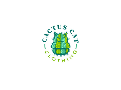 CACTUSCAT flat illustrator logo vector vectornator