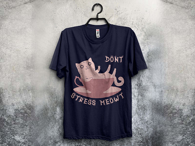 Funny Cat T-shirt Design