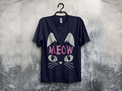 Creative Cat Funny T-shirt Design art cat cat t shirt design creative design gdmehadi t shirt t shirt t shirt design t shirt illustration template vector