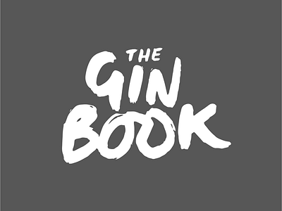 The Gin Book Logo brand designer branding brush lettering brush type lettering logo logo type typography