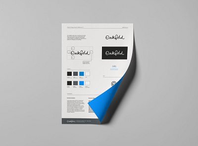 Oakfold brand guidelines brand design brand guide identity branding design font design font designer logo logo design typography