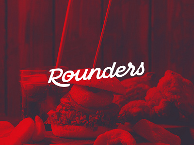 Rounders A New Fried Chicken Restaurant branding fast food font design lettering logo logotype script lettering script logo typography