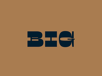 BIG Bourbon Logotype Design and Bottle Label