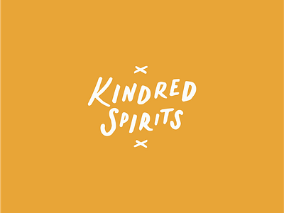 Kindred Spirits Logo Design branding drinks brand hand lettering logo logo type