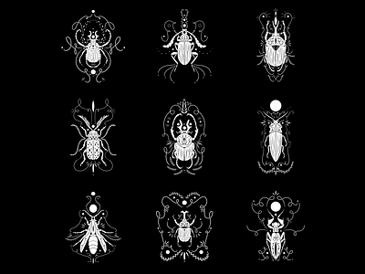 Multiple Ornamental Insects