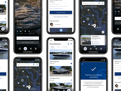 Safe Harbor Water App 🛥️ agency android animation app branding design graphic design ios ui ux