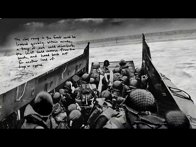 Normandy Invasion animation illustration photography ux web website
