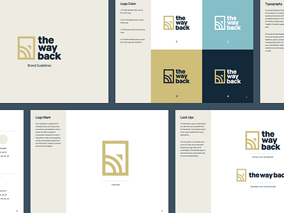 The Way Back - Brand Guidelines branding design icon illustration illustrator lettering logo minimal typography vector