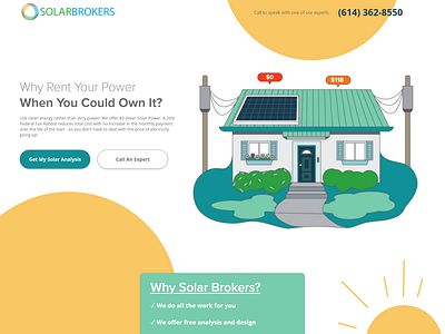 Solar Panel Website Design - One Page