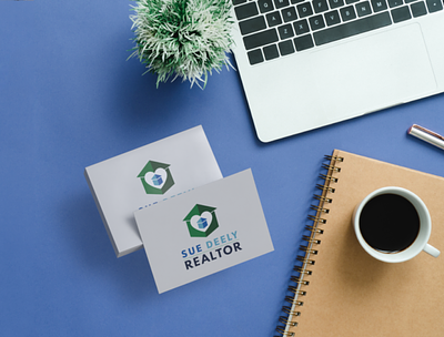 Sue Deely Realtor Logo branding businesscard design logo minimal typography vector web