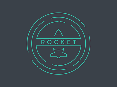 A Rocket illustration lettering rocket space