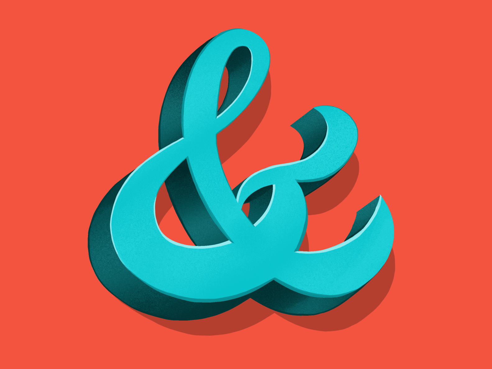 3D Lettering Ampersand