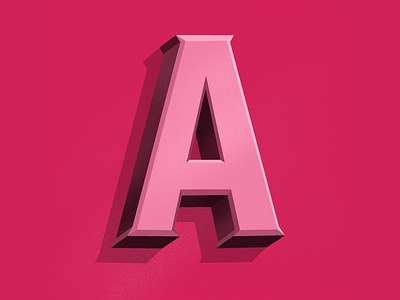 3D Letter A