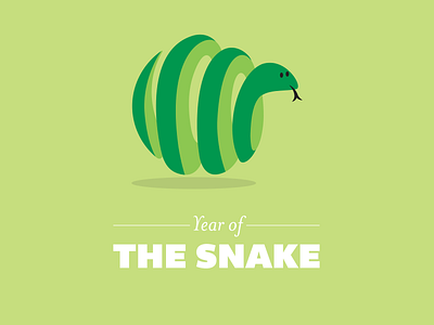 The Snake animals flat illustration snake