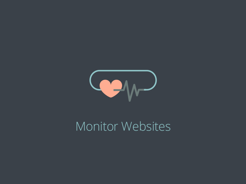 Monitor websites - icon set for new product