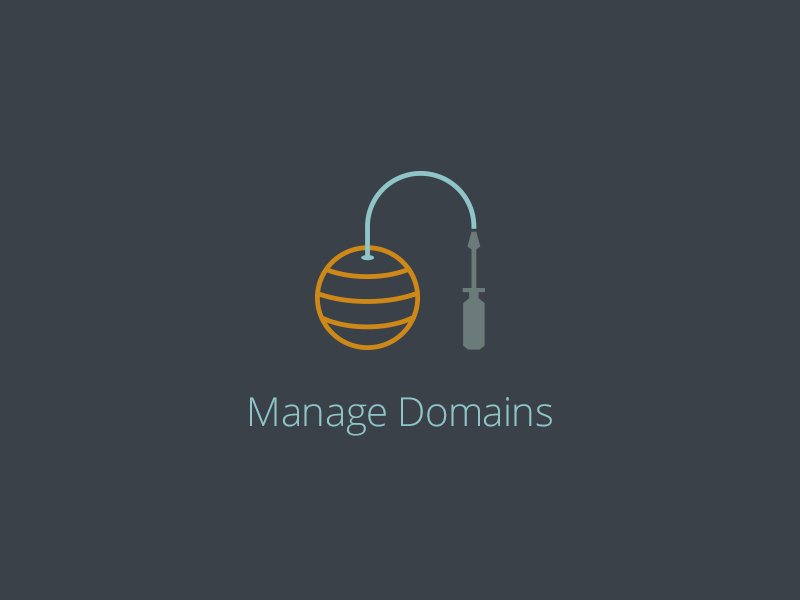 Manage Domains - icon set for new product