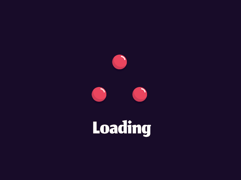 Loading Loop balls circus clown game juggle loading ui