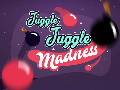 Juggle Juggle Madness circus clown game logo screen title ui