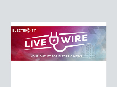 ElectriCity Live Wire Header apartment branding colorful downtown electricity loft logo