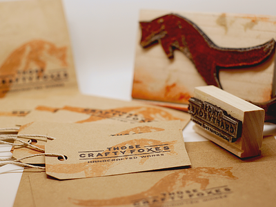 Those Crafty Foxes Stamps cards craft ephemera ink logo lumi paper stamp tags type typography