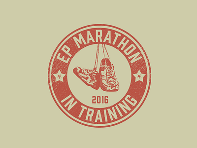 El Paso Marathon Training Shirt graphic elpaso illustration logo marathon retro rough shirt texture training vintage