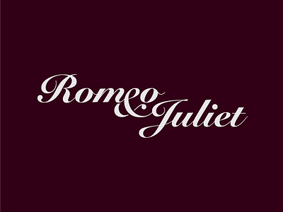 Romeo & Juliet juliet play romeo title typography
