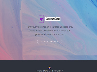 GreeetinCard website website design