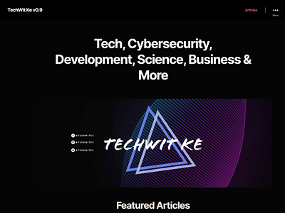 TechWit website website design