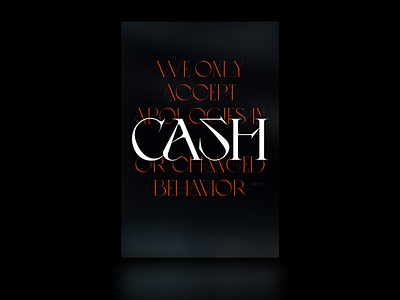 Poster - Cash