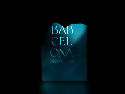 BARCELONA - Poster clean design lucid motion translucent