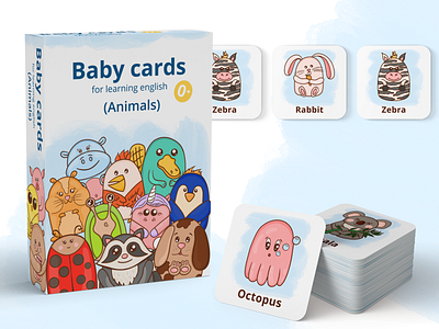 Illustration for a set of the card game "Baby cards" art character design children illustration design illustration vector